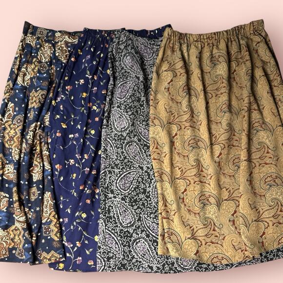 Vtg Women’s Cottagecore Fairy Grunge Lot Bundle Clothing L/XL 24 Pc Skirt Dress - Picture 11 of 14